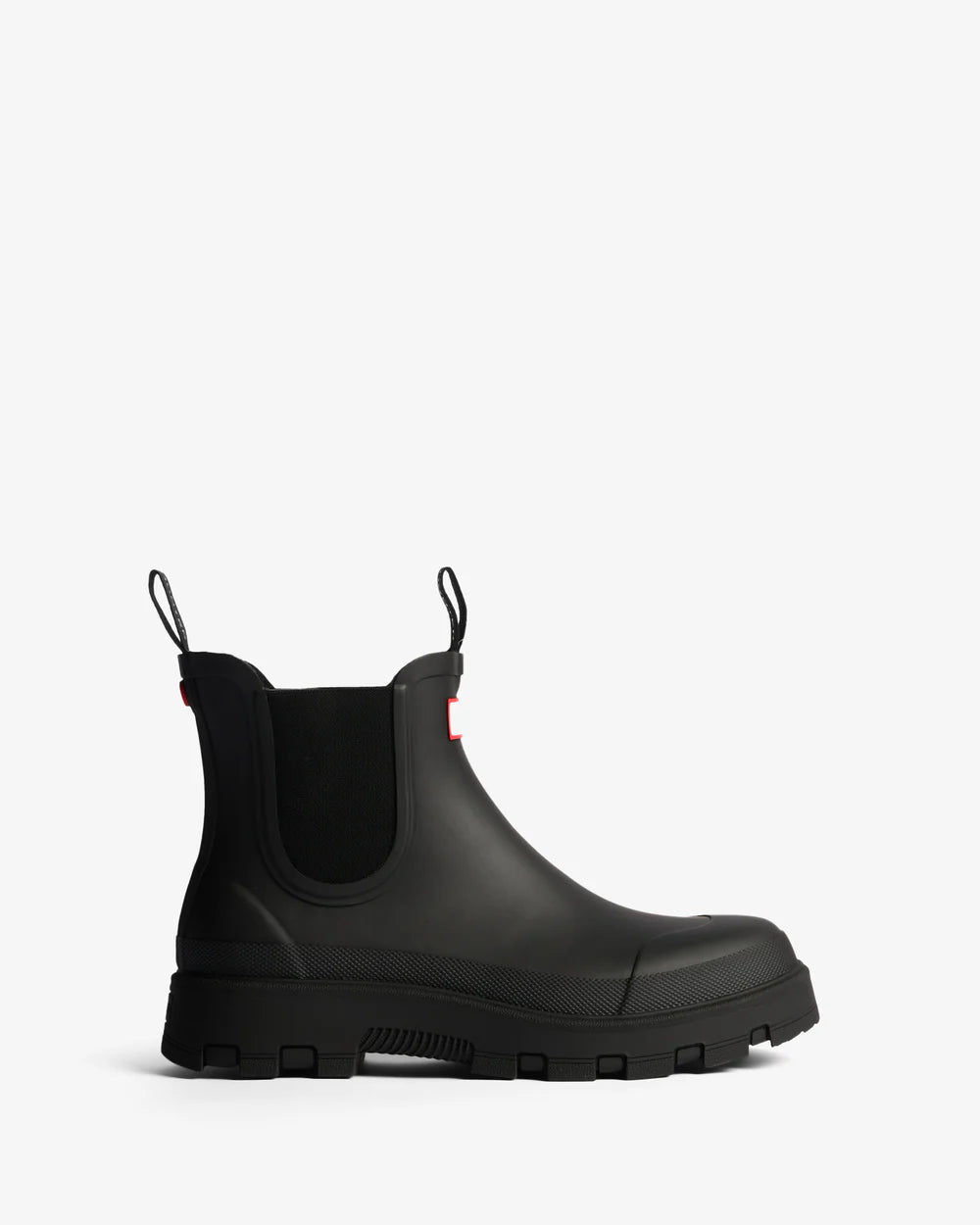 Hunter Unisex black elements elastic chelsea boot