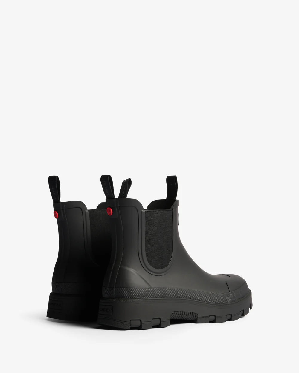 Hunter Unisex black elements elastic chelsea boot
