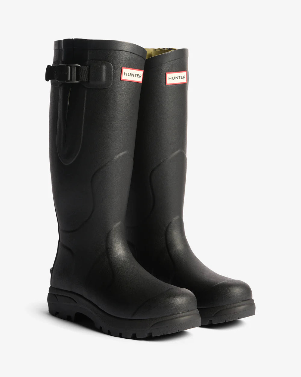 Hunter Unisex black balmoral mkii side adjustable wellington boot