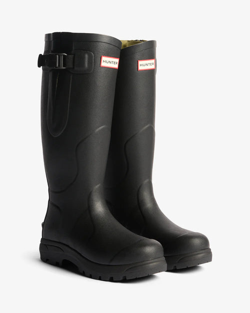 Hunter Unisex black balmoral mkii side adjustable wellington boot
