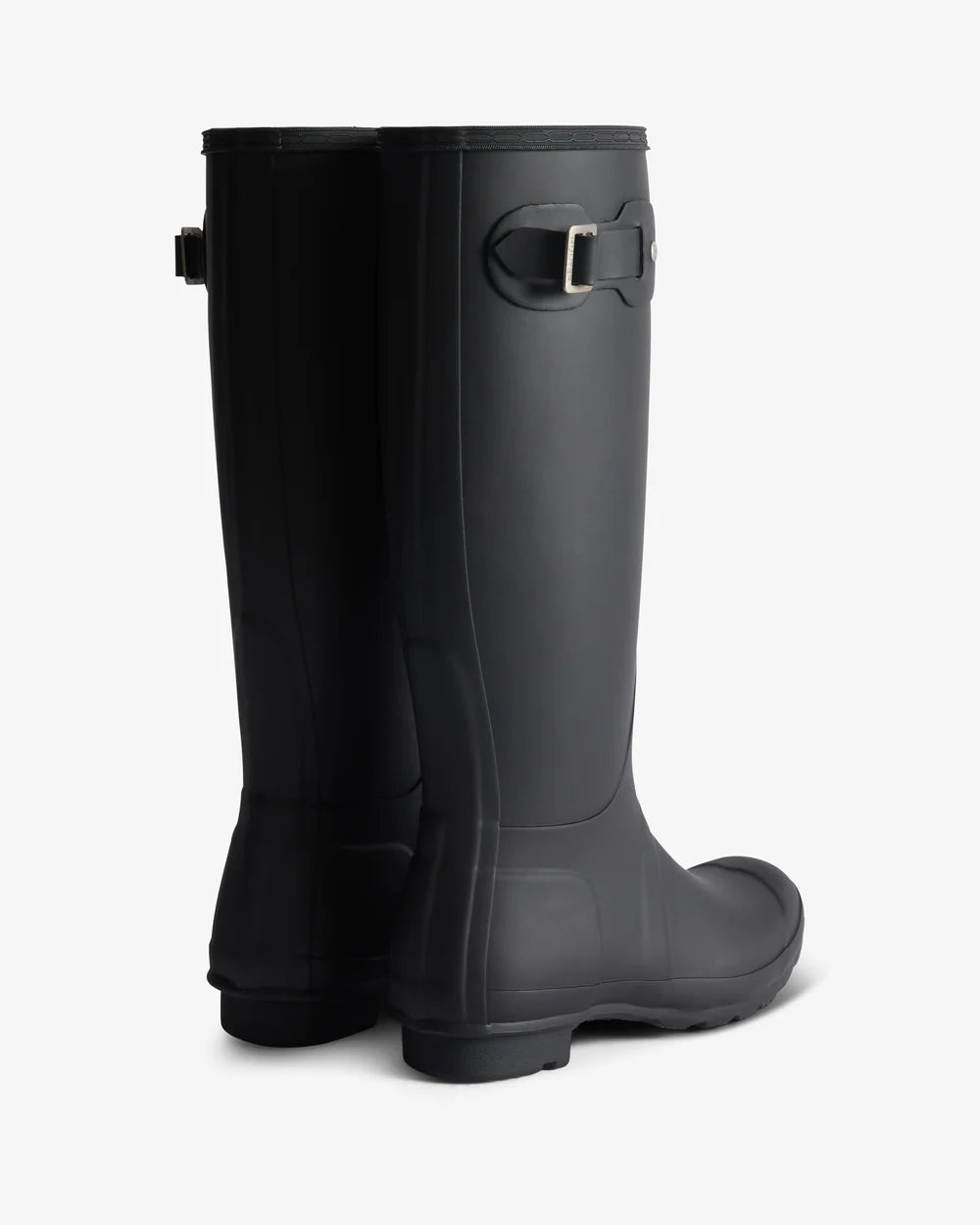 Hunter Women's black tartan lining tall wellington boot