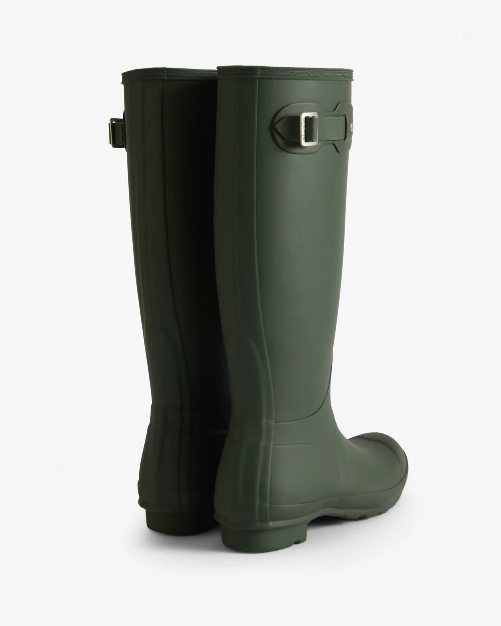 Hunter Women's dark olive tartan lining tall wellington boot