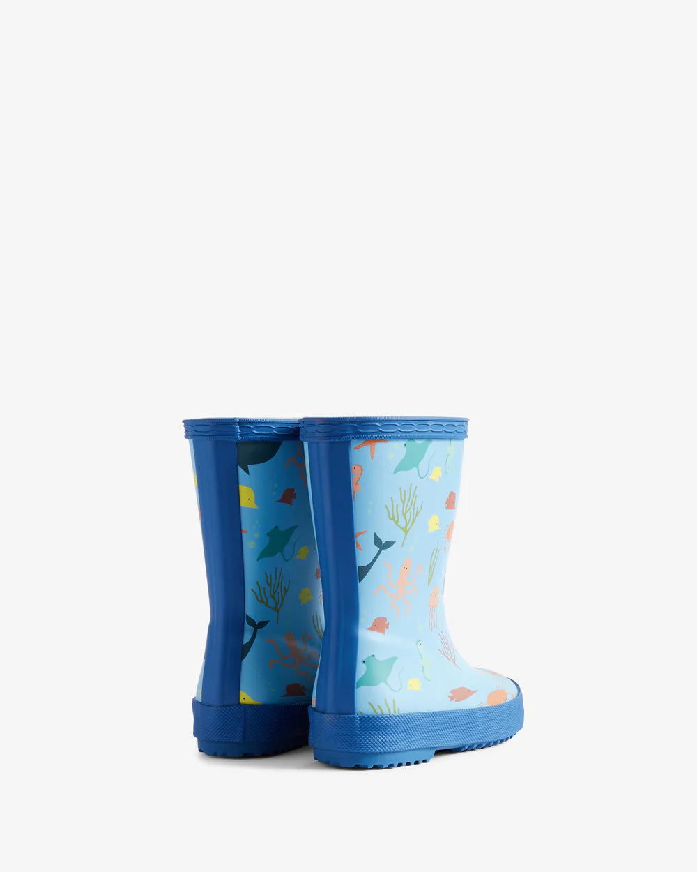 Hunter Original kids first (18 months-8 years) ocean print wellington boot