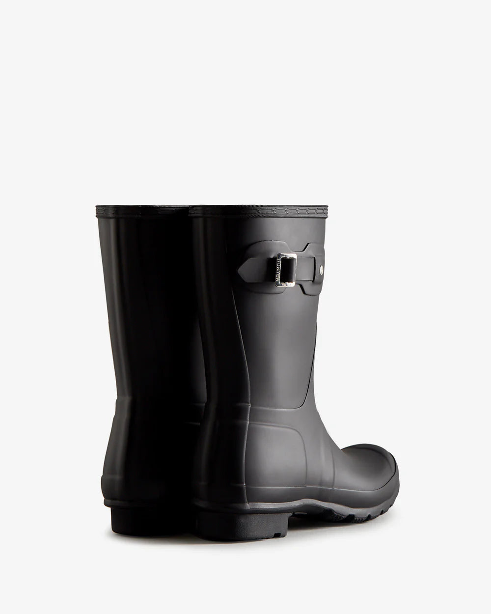 Hunter Women's black original short wellington boot