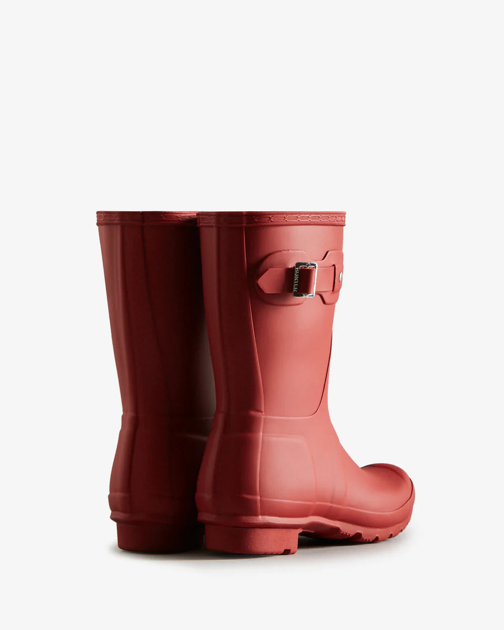 Hunter Women's military red original short wellington boot