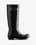 Hunter Women's black original tall gloss wellington boot