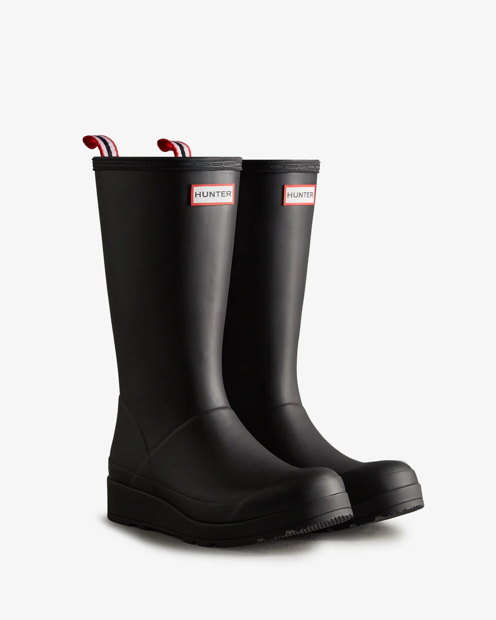 Hunter Women's black play tall wellington boot