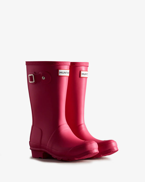 Hunter Original big kids (5-11 years) bright pink wellington boot