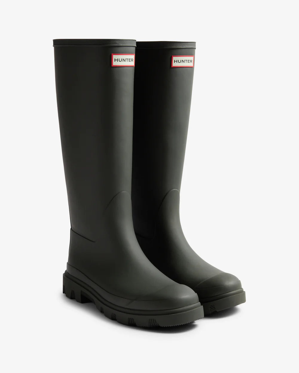 Hunter Unisex dark olive downpour tall wellington boot