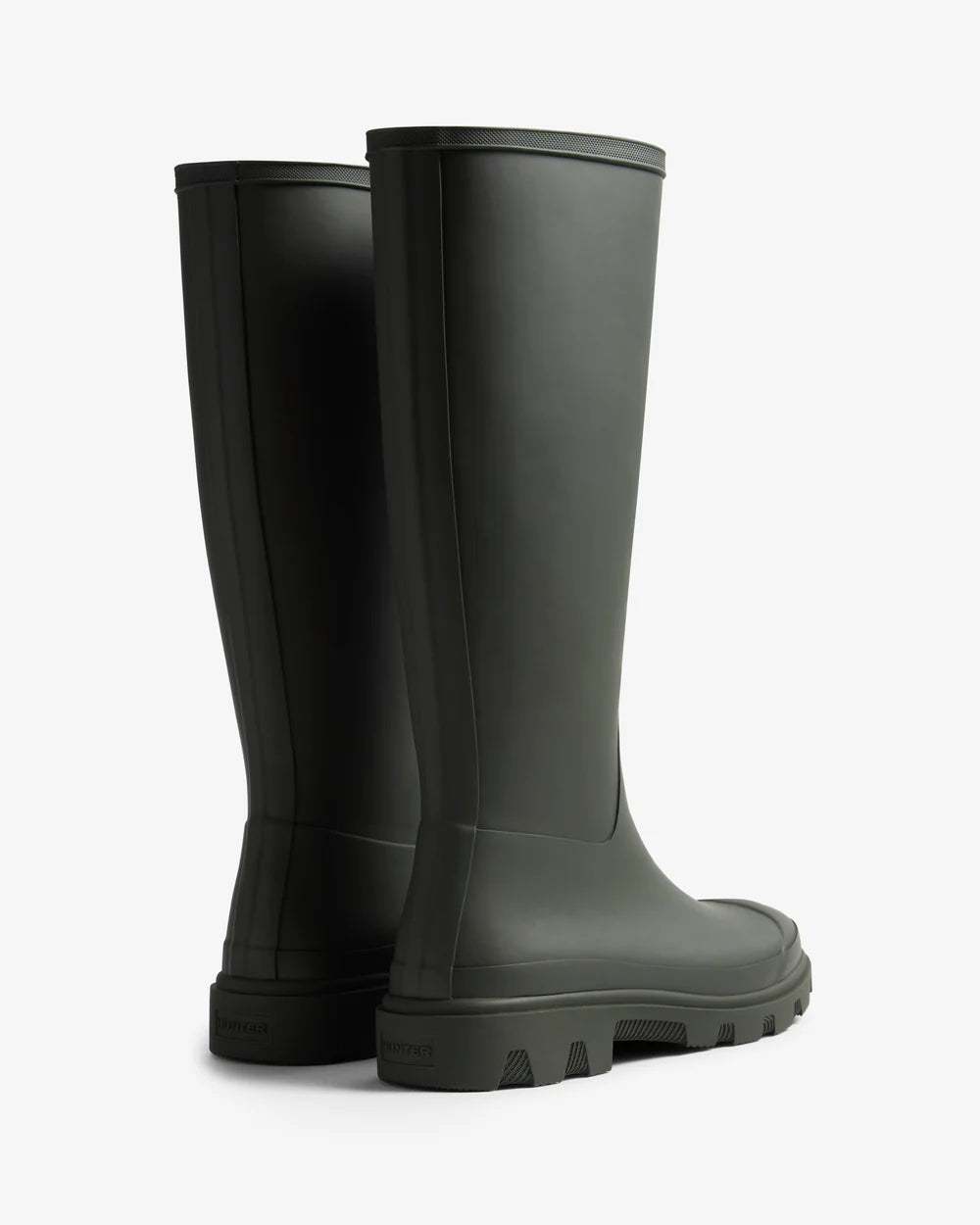 Hunter Unisex dark olive downpour tall wellington boot