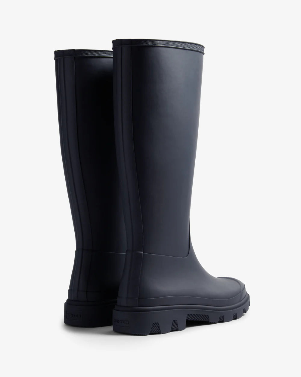 Hunter Unisex navy downpour tall wellington boot
