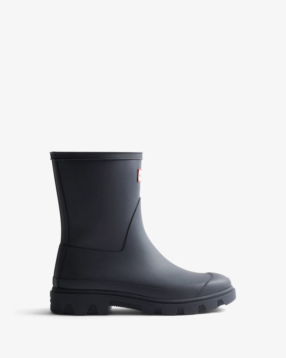 Hunter Unisex navy downpour short wellington boot