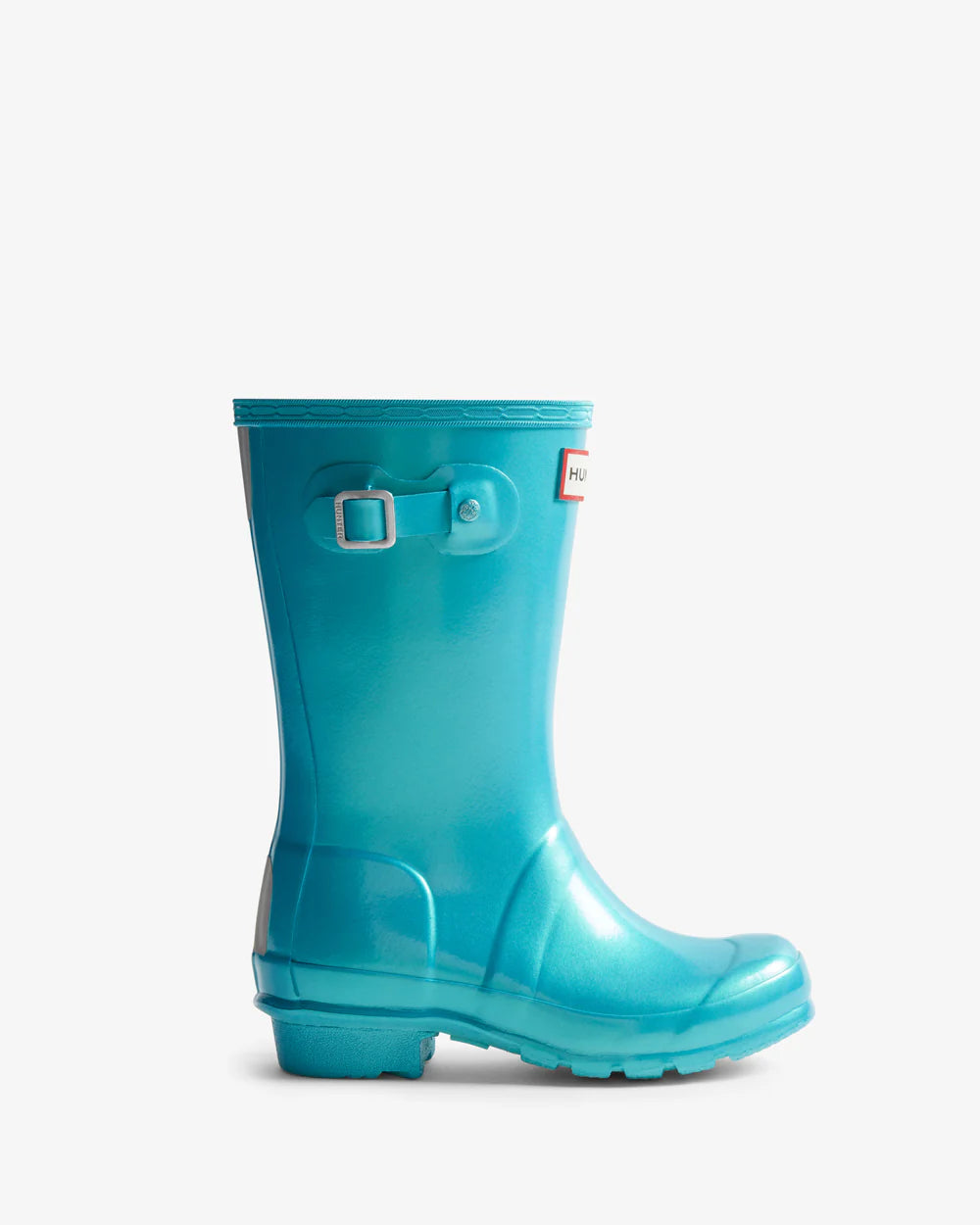 Hunter Original big kids (5-11 years) pool blue nebula wellington boot