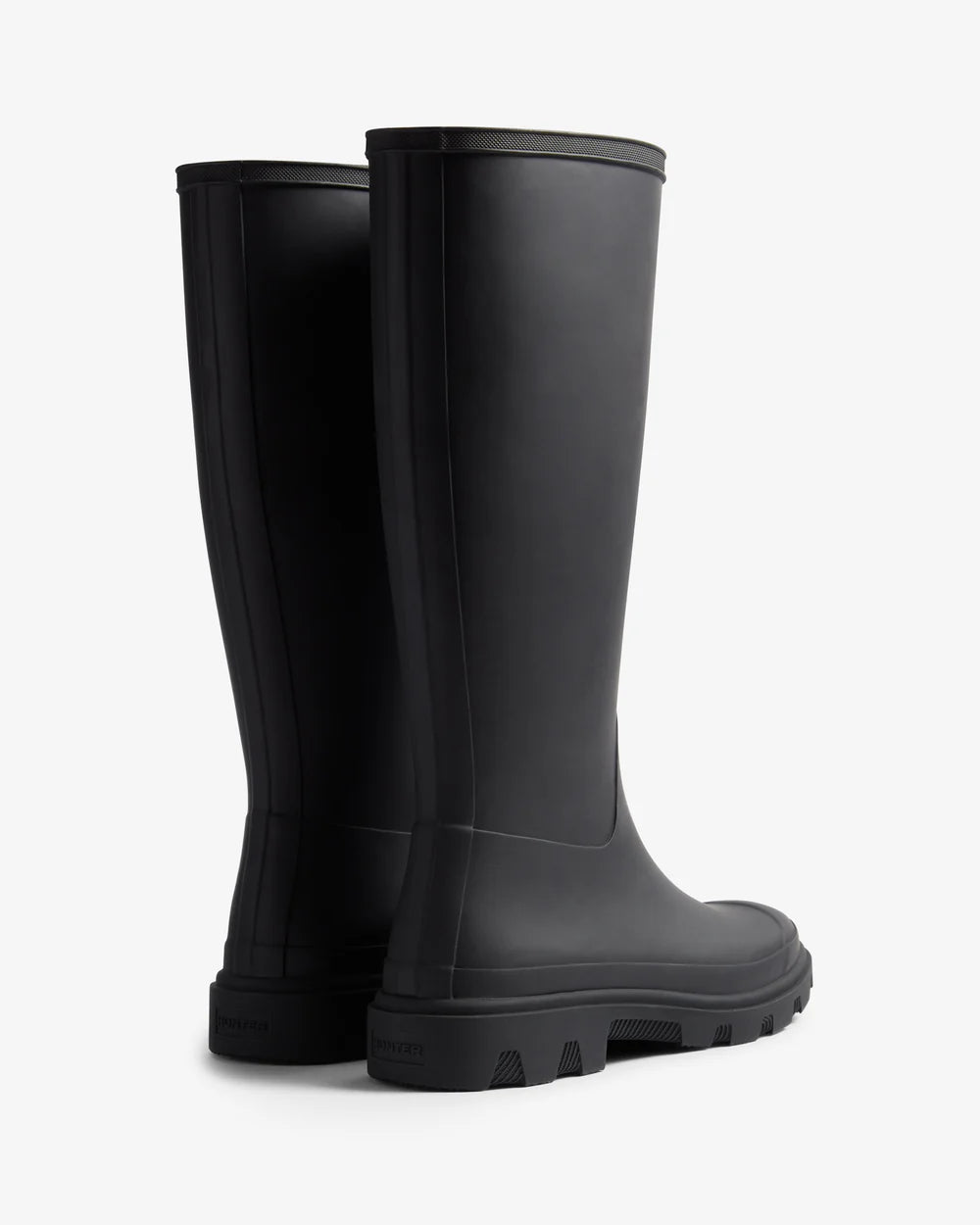 Hunter Unisex black downpour tall wellington boot