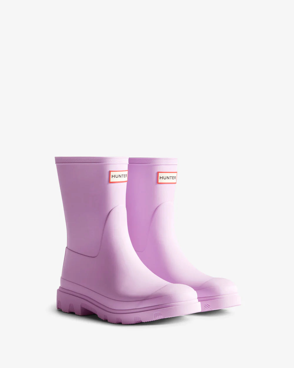 Hunter Women's lavender downpour short wellington boot