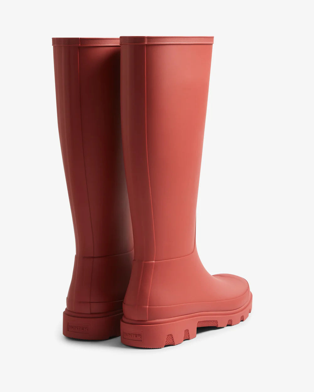 Hunter Women's military red downpour tall wellington boot