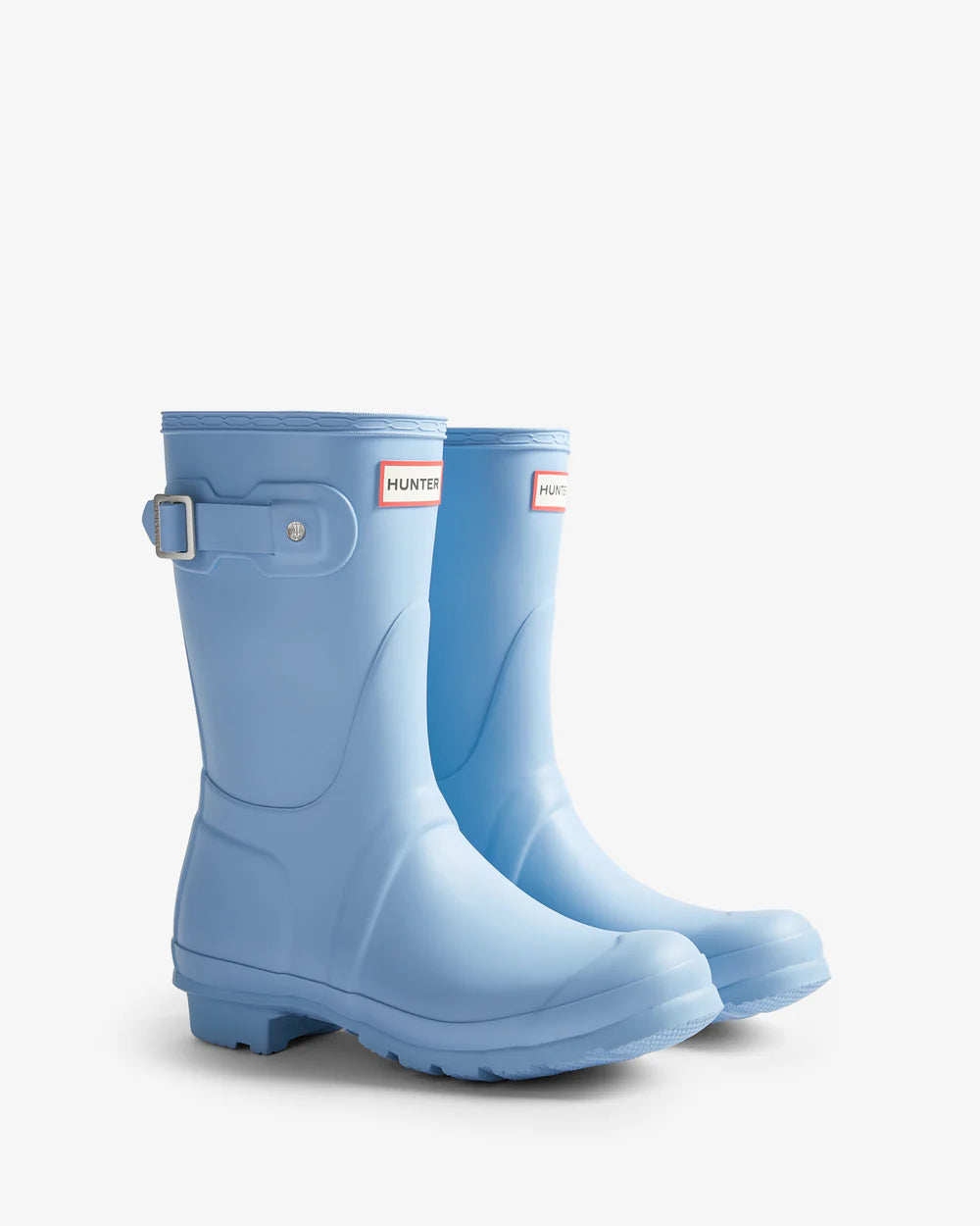 Hunter Women's pale blue original short wellington boot