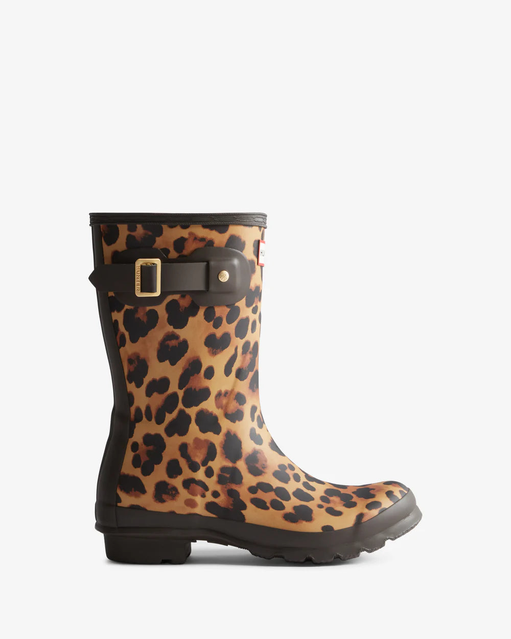 Hunter Women's original short leopard print boot
